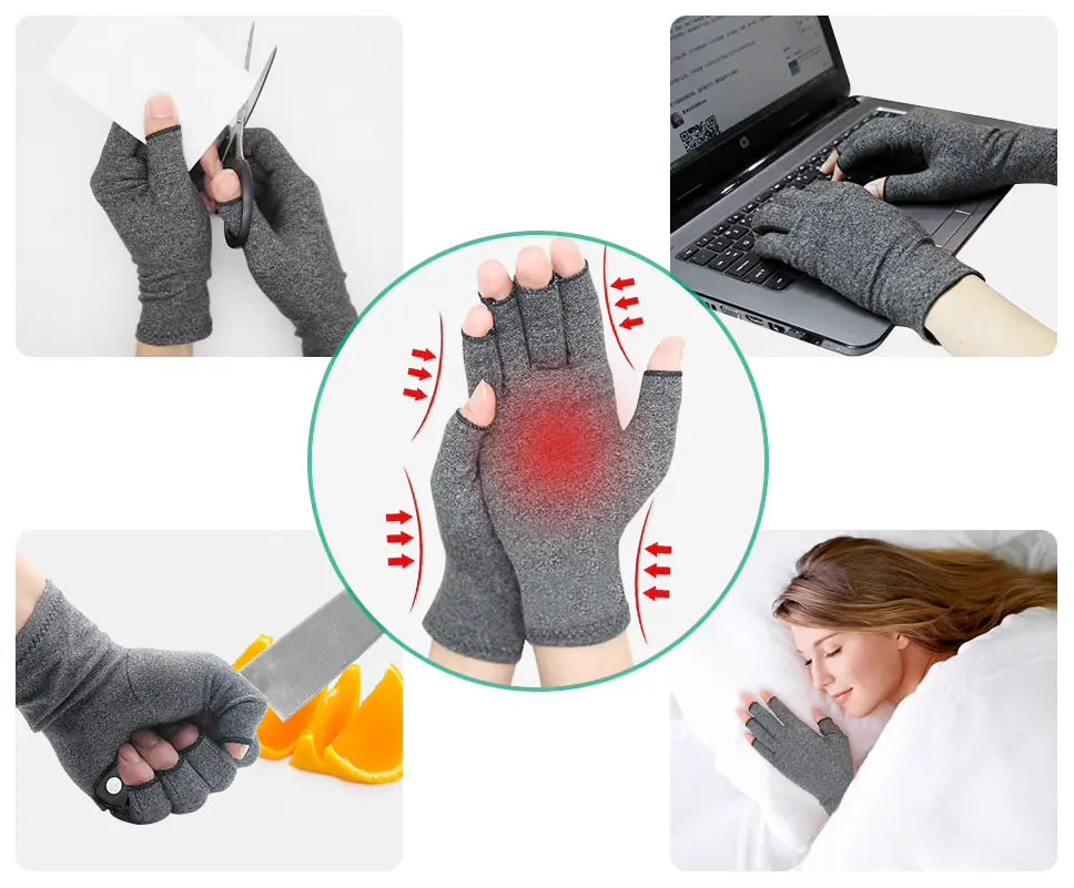Guantes de Compresión Taquey Contra la Artritis paquete